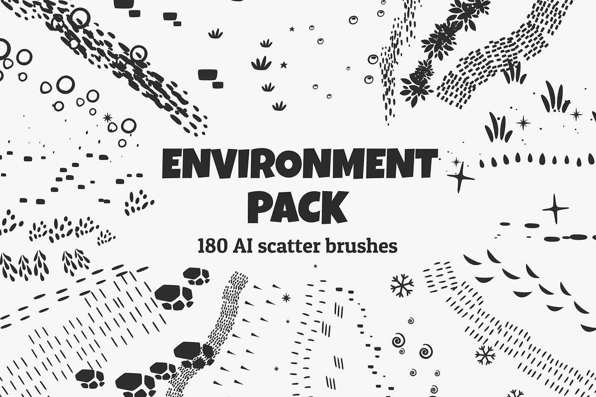 Environment Pack of Texture Brushes, a Brush Add-On by SHMEL_Studio (Photo 1 of 11)