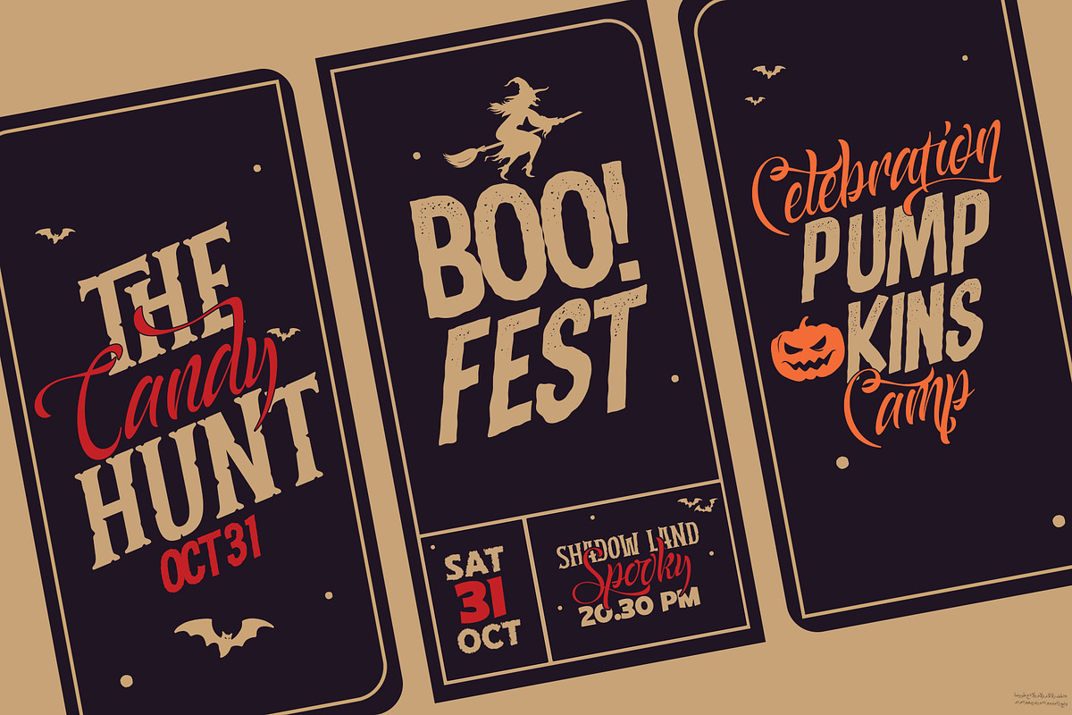 Halloween Party Bundle, a Serif Font by INKSUN™ (Photo 2 of 16)