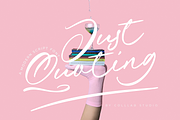 Just Quoting | A Script Font, a Script Font by Colllab Studio (Thumbnail 1 of 24)