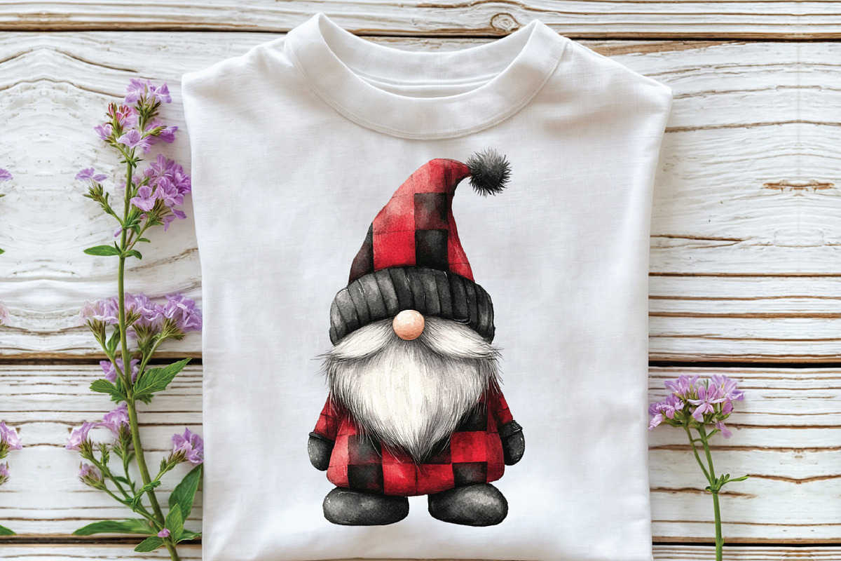 Kawaii Christmas Gnome Black Gnome, an Illustration by CraftArtStudio (Photo 5 of 6)