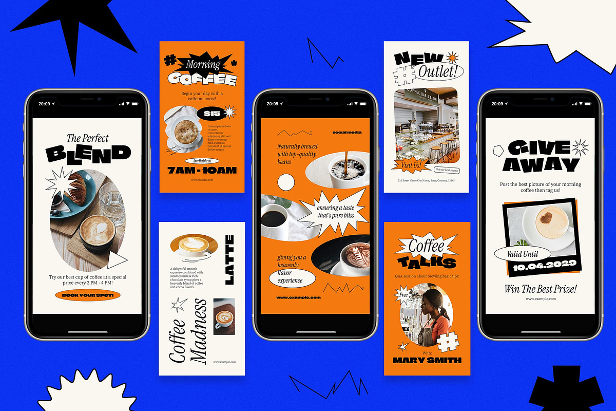Anti Design Coffee Shop Instagram, a Social Media Template by Aiyari Graphic (Photo 5 of 5)