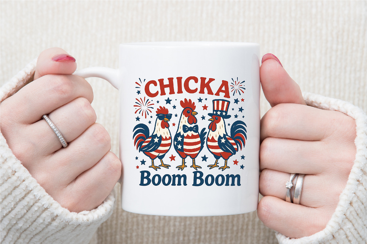 Patriotic Chicken USA 4th of July Me, an Illustration by Sublimation Artist (Photo 8 of 9)