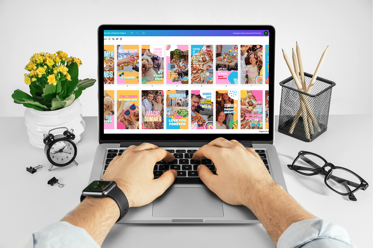 Instagram & Pinterest Summer Bundle, a Social Media Template by PaolaroiDesign (Photo 7 of 8)