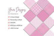 Pink Seamless Plaid Designs, a Pattern Graphic by Earley Bird Design Studio (Thumbnail 8 of 8)