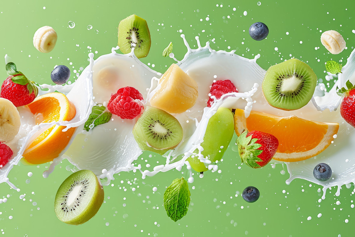 102 Fruits & berries milk splashes, a Food & Drink Photo by Handmadefont (Photo 8 of 16)