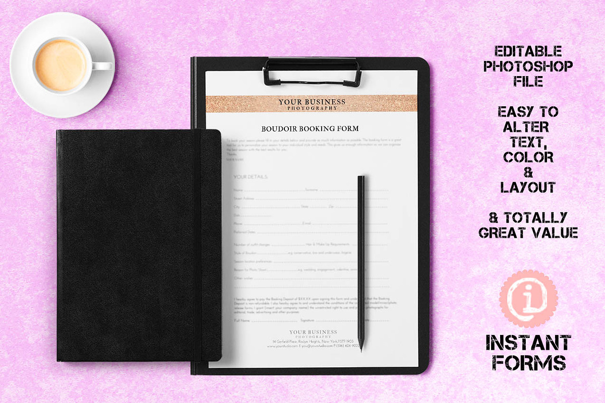 Photography Boudoir Release Forms, a Stationery Template by InstantForms (Photo 2 of 3)