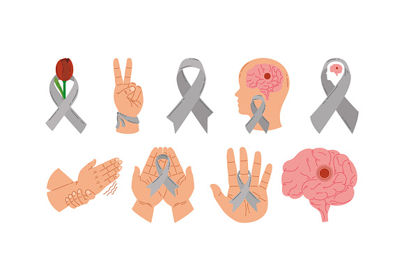 World Parkinson Day Illustration Set preview 2
