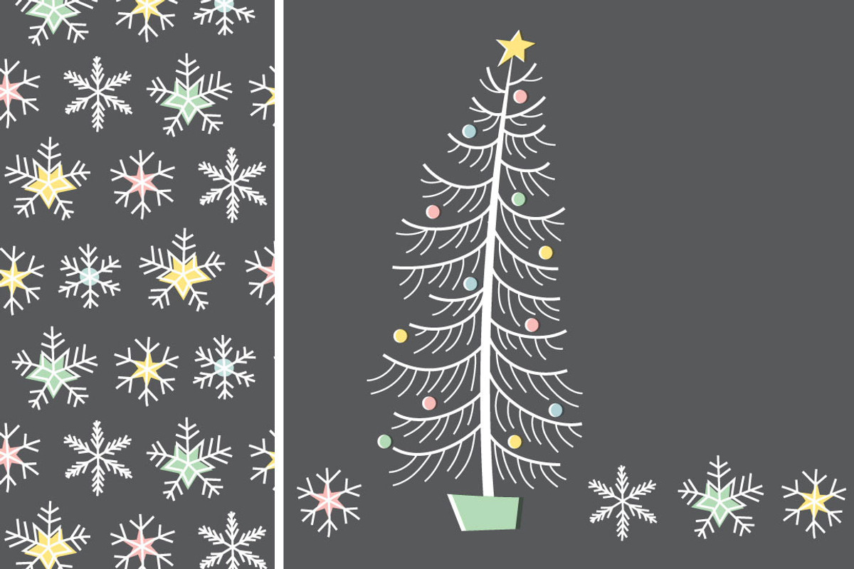 Retro Winter, a Decorative Illustration by Illustrations by Jessie (Photo 1 of 4)