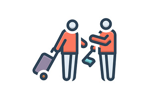 Guide tour guide color icon, a Duotone Icon by Creative priyanka
