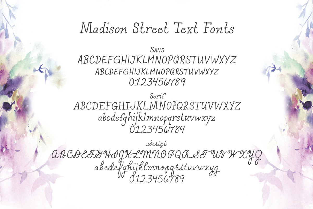 Madison Street Text Fonts