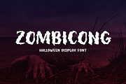 Zombicong - Halloween Display Font, a Font by Mightyfire (Thumbnail 1 of 4)