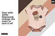 Baby Growsuit/Onesie Mock-up, a Product Mockup by Mocca Mockups Store (Thumbnail 8 of 10)