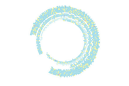 Circle halftone vector illustration