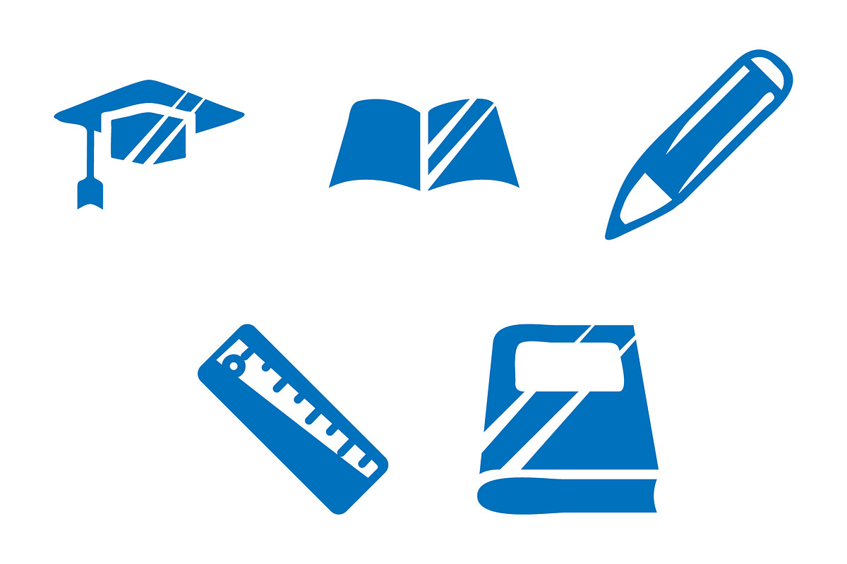 Education icon design template, a Solid Icon by Sumberpangan (Photo 2 of 3)