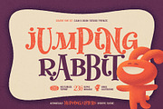 Jumping Rabbit - Funny Font, a Slab Serif Font by Gleb Guralnyk (Thumbnail 1 of 8)