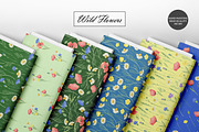 Wildflower Seamless Patterns, an Illustration by OlDm_Shop (Thumbnail 3 of 10)