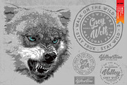 GREY WOLF, an Animal Illustration by Artistic & Unique (Thumbnail 4 of 7)