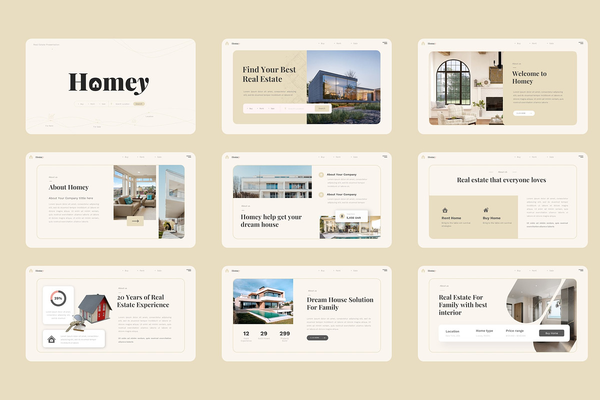 Real Estate Presentation PowerPoint, a Presentation Template by Pixslides (Photo 2 of 5)