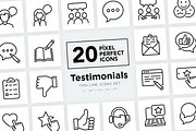 Testimonials 20 Pixel Perfect Icons, an Outline Icon by Alex Blogoodf (Thumbnail 11 of 11)