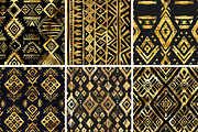 Gold Tribal Seamless Patterns, a Pattern Graphic by PrintablesByFranklyn (Thumbnail 4 of 4)