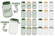 Forest Green Jar Vectors & Clipart, an Illustration by Amanda Ilkov (Thumbnail 2 of 4)