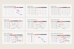 Gantt Chart Keynote Templates