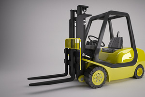 Counter Balance Fork Lift Truck, a Cars & Vehicle 3D Model by kjpargeterimages