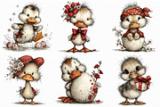 Easter Duck Whimsical Clipart, an Illustration by Libby Wishes (Thumbnail 6 of 7)