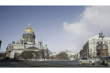 Old Town Square with cathedral on, a Holiday Photo by Media Whale Stock