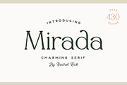 Mirada Serif, a Serif Font by Rachel Kick (Thumbnail 1 of 12)