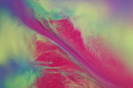 Ink stains ripple splash water sparkling neon