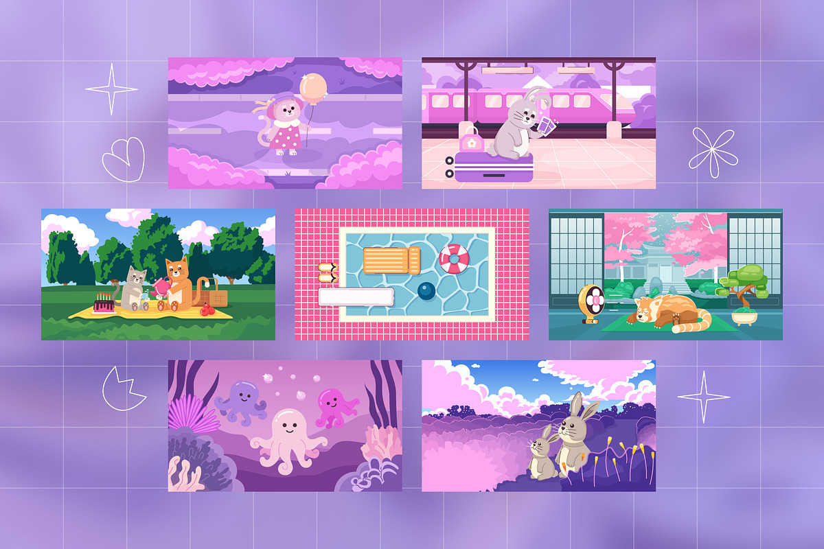 Lo Fi Cozy Scene Illustration Pack, a Decorative Illustration by IMG Visuals (Photo 2 of 8)
