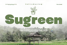 Sugreen – Organic Display Font