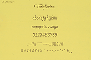Tanglevine Script Font, a Handwritten Font by Lilithcollageart (Thumbnail 7 of 10)