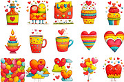 Vintage Cute Valentine's Day, an Illustration by Designking (Thumbnail 2 of 5)