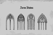 Gothic Windows, an Object Graphic by Norse Moss (Thumbnail 4 of 6)