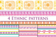 Ethnic Seamless Patterns, a Pattern Graphic by Sunny Design (Thumbnail 1 of 5)