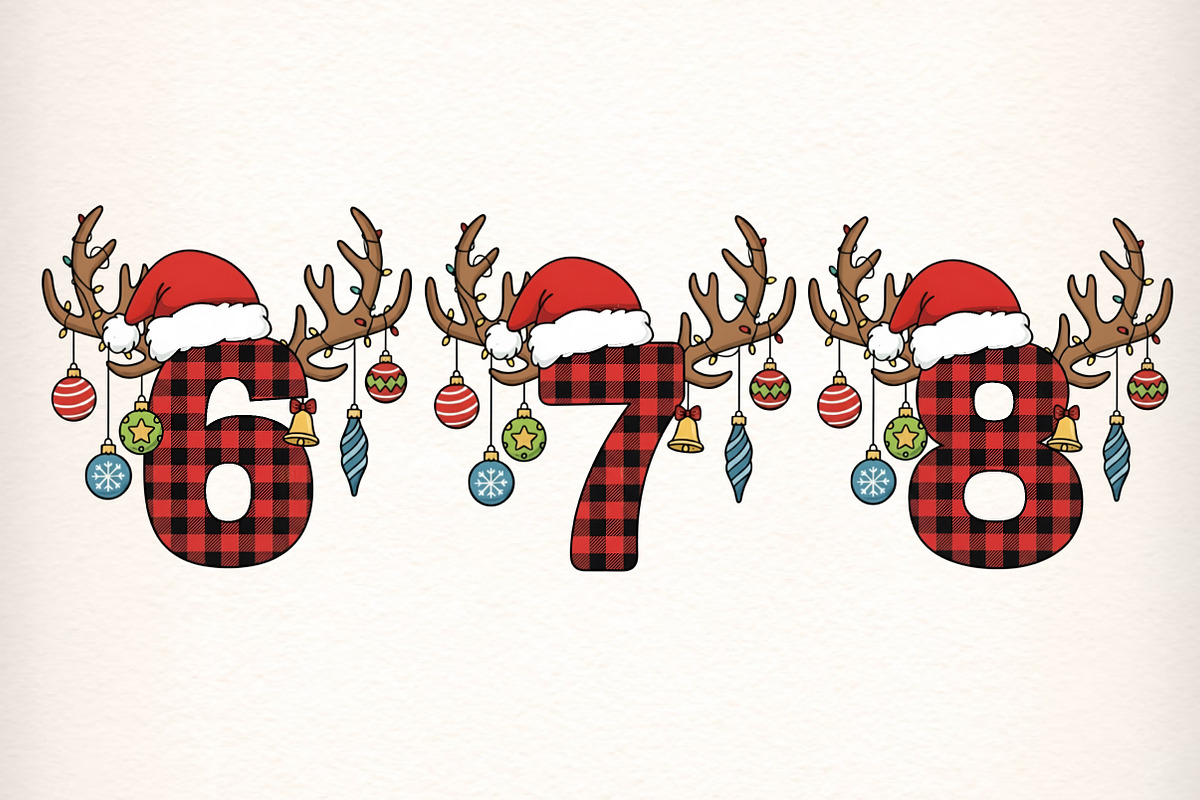 Christmas Alphabet Latter Bundle, an Illustration by Dream Creation (Photo 8 of 9)