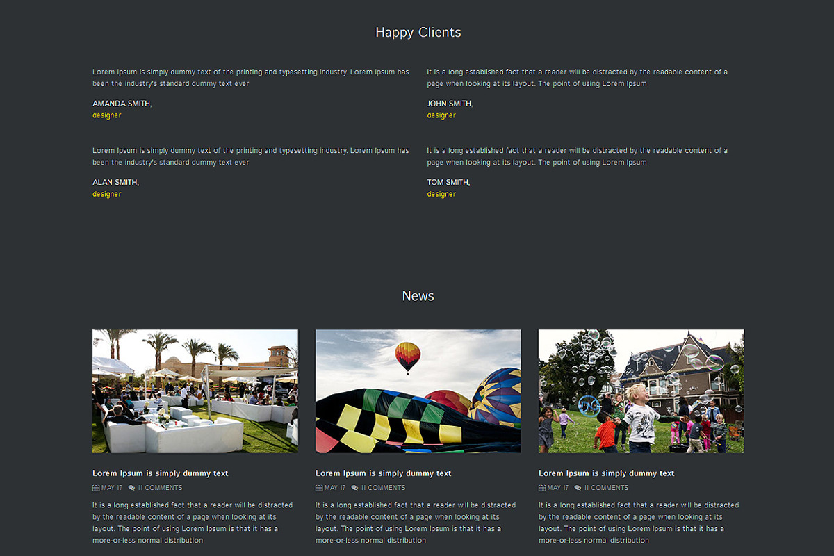 Event Planner One Page Theme, a Landing Page Template by IceTemplates (Photo 3 of 3)