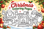Christmas Coloring Pages, a Seasonal Illustration by Design Station (Thumbnail 1 of 3)