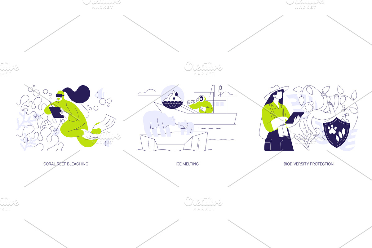 Biodiversity loss abstract concept, an Illustration by Visual Generation