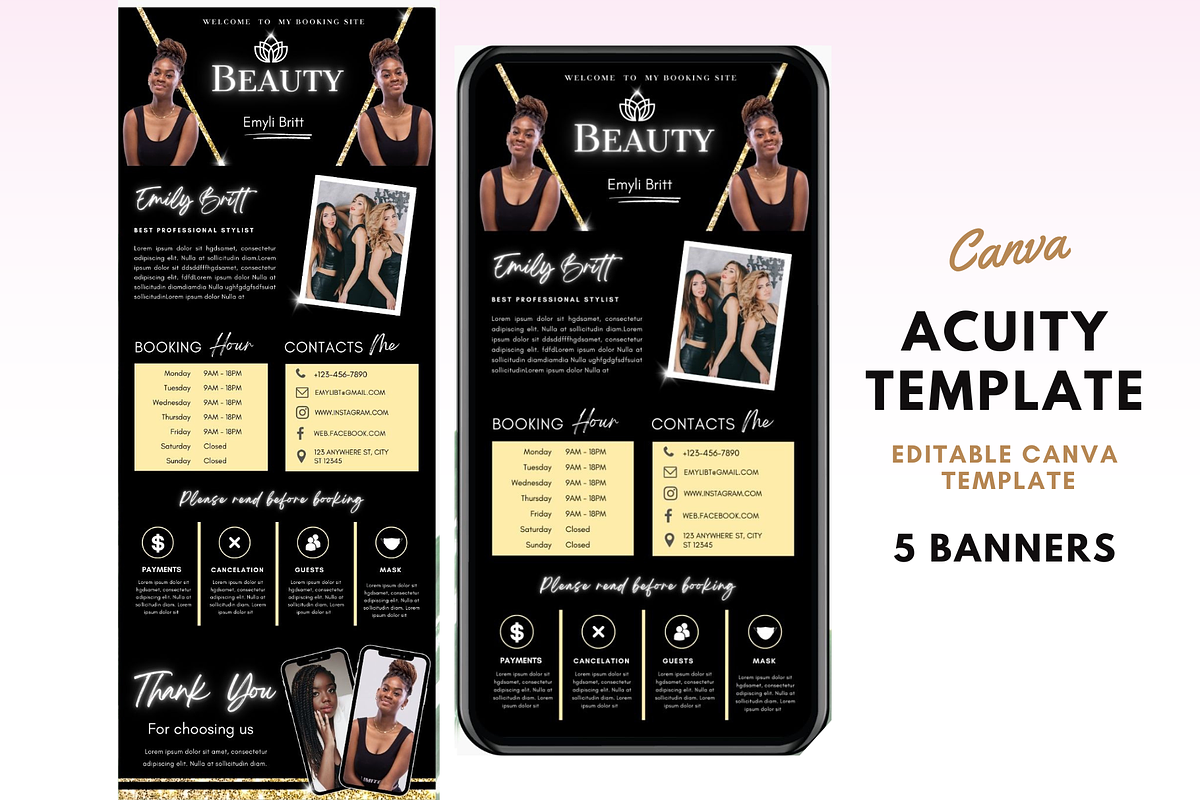Acuity Scheduling Template, a Templates & Theme by TimCanvaTemplate (Photo 1 of 5)