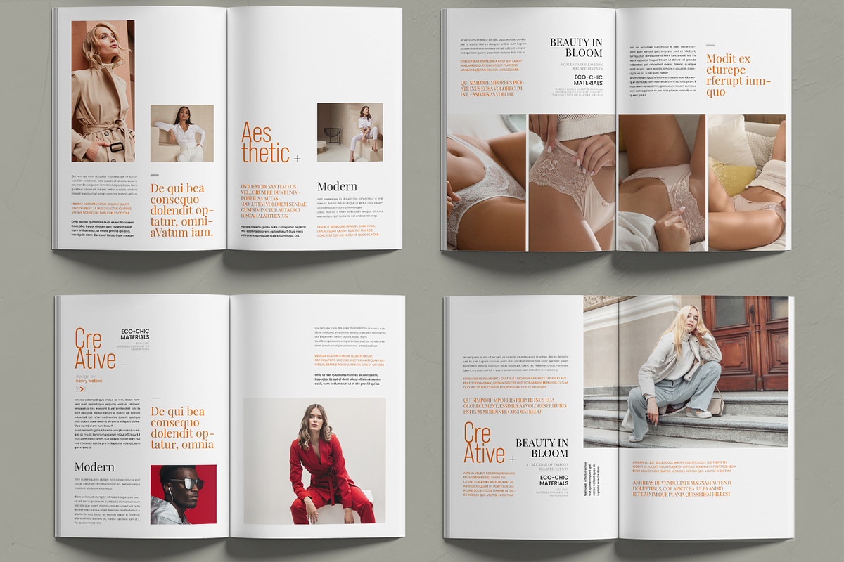 Modern Fashion Magazine Editorial, a Brochure Template by MightyDesign (Photo 3 of 6)
