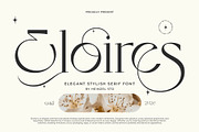 Eloires Elegant Stylish Serif Font, a Serif Font by Heinzel Std (Thumbnail 1 of 11)