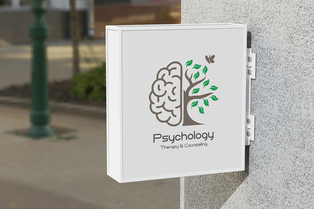 Minimalist Brain & Life Tree Logo preview 2