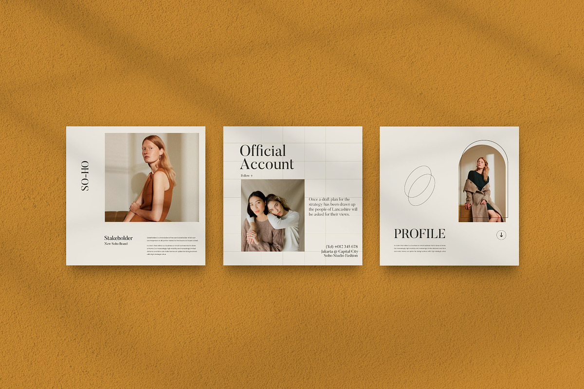 Soho - Branding Instagram Pack, a Social Media Template by Dirtytemp Studio (Photo 7 of 9)