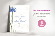 Floral Wedding Invitation, an Invitation Template by cmatworks (Thumbnail 4 of 4)
