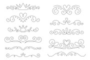 Hand drawn elegant dividers, an Object Graphic by Tiger and Flower (Thumbnail 11 of 16)