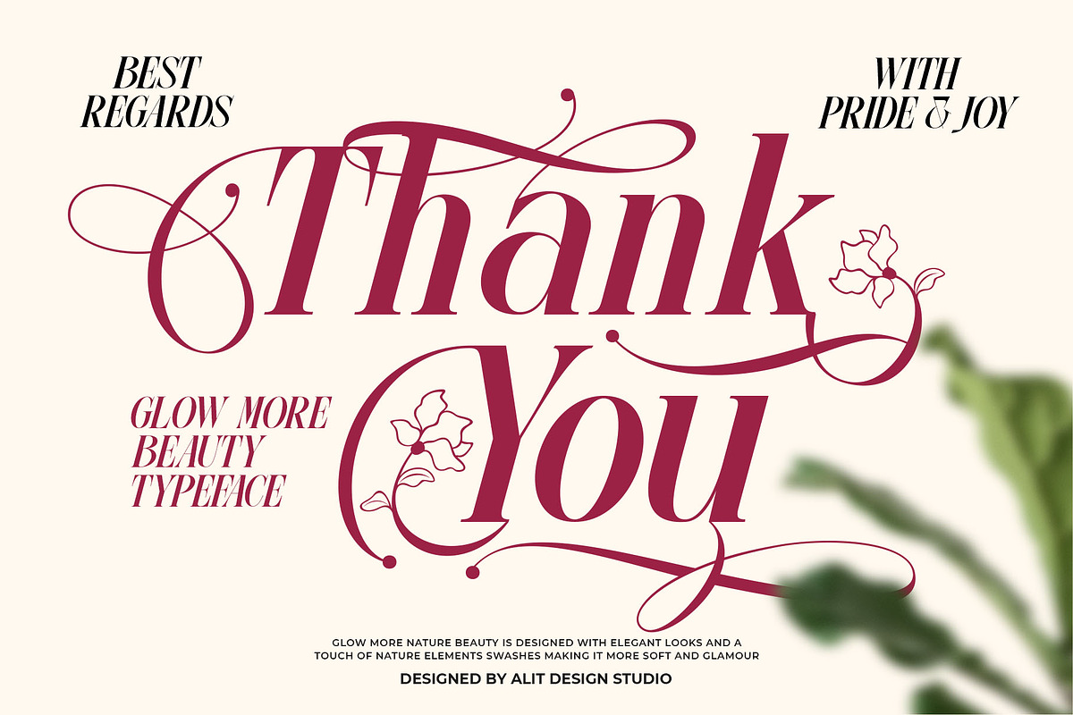 Glow More Typeface, a Serif Font by alit design (Photo 17 of 17)