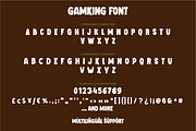 Gamking, a Sans Serif Font by twinstd (Thumbnail 11 of 11)